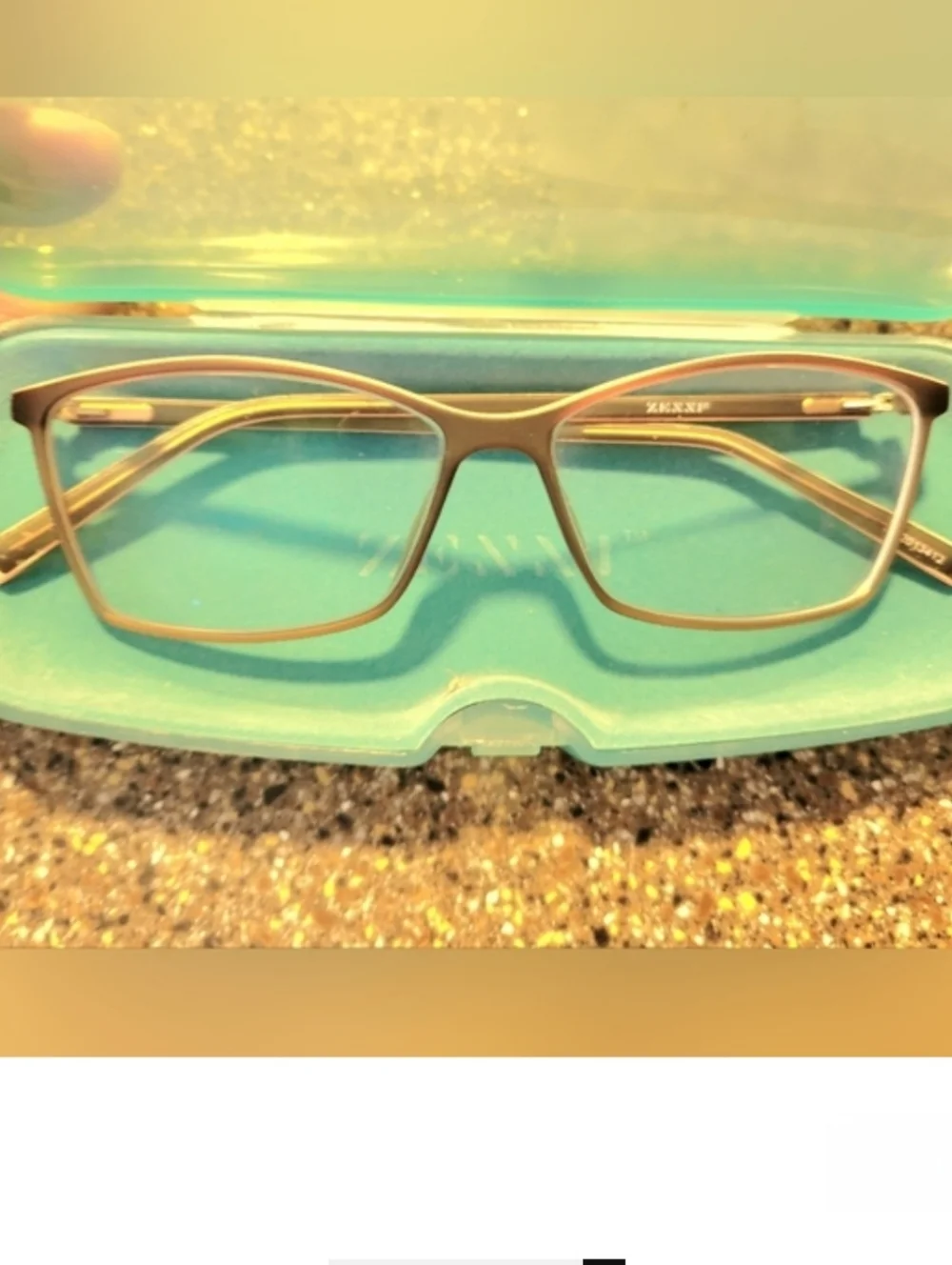 Zenni Optical Two-Tone Rectangular Glasses #2013412 – Gray & Pink